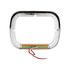 32370 by UNITED PACIFIC - Headlight Bezel - 10 LED Rectangular, with Visor, Amber LED/Amber Lens