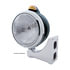 32412 by UNITED PACIFIC - Guide Headlight - 682-C Style, RH/LH, 7", Round, Powdercoated Black Housing, H6024 Bulb, with Top Mount, 5 LED Dual Mode Signal Light, Amber Lens