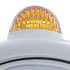 32426 by UNITED PACIFIC - Guide Headlight - 682-C Style, RH/LH, 7", Round, Chrome Housing, H4 Bulb, with 34 Bright Amber LED Position Light and Top Mount, 5 LED Dual Mode Signal Light, Amber Lens