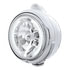 32437 by UNITED PACIFIC - Guide Headlight - 682-C Style, RH/LH, 7", Round, Polished Housing, H4 Bulb, with 34 Bright White LED Position Light and Top Mount, 5 LED Signal Light, Clear Lens