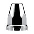 10265 by UNITED PACIFIC - Wheel Lug Nut Cover - 33mm x 2 3/4", Chrome, Plastic, Original, Push-On