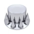 10275 by UNITED PACIFIC - Axle Hub Cover Kit - Axle Cover Set (Spike), Rear, Chrome, for International