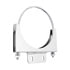10292 by UNITED PACIFIC - Exhaust Clamp - 6", Chrome Finish, with 1-1/2" x 3-3/8" Plate, for Peterbilt Cab