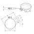 10295 by UNITED PACIFIC - Exhaust Clamp - 6", Chrome, for Peterbilt