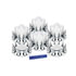 10308 by UNITED PACIFIC - Axle Hub Cover Kit - Chrome, Pointed, with 33mm Spike Nut Cover & Nut Cover Tool