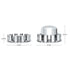 10317 by UNITED PACIFIC - Axle Hub Cover Kit - Chrome Dome, 33mm Thread-On Nut Covers, Front & Rear Wheels