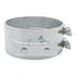10319 by UNITED PACIFIC - Exhaust Clamp - 5 Inch, Stainless, Butt Joint, Straight Bracket