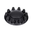 10334 by UNITED PACIFIC - Axle Hub Cover - Front, Matte Black, Dome, with 33mm Thread-On Nut Cover