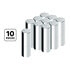 10371 by UNITED PACIFIC - Tall Cylinder Wheel Lug Nut Cover - Plastic, Chrome, 33 mm x 7-1/4", Thread-On