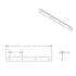10402 by UNITED PACIFIC - Mud Flap Hanger - Mud Flap Plain Plate, Top, 2" x 24", Chrome, Bolt Thru