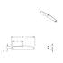 10435 by UNITED PACIFIC - Mud Flap Hanger - Mud Flap Plate, Bottom, 4" x 24", Chrome, Kwopper, Welded Stud