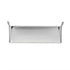 10470 by UNITED PACIFIC - Headlight Visor - 6" x 4", Stainless Steel, Rectangular, Curved Top Style
