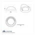 10481B by UNITED PACIFIC - Side Marker Light Bezel - 2", with Visor