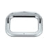 10485 by UNITED PACIFIC - Light Bezel - Chrome, Plastic, 3-Screw, Rectangular, Grommet Cover, with Visor