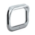 10485 by UNITED PACIFIC - Light Bezel - Chrome, Plastic, 3-Screw, Rectangular, Grommet Cover, with Visor
