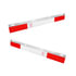 10521 by UNITED PACIFIC - Mud Flap Plate - Pair, 24 in., Aluminum, Straight, with Conspicuity Reflector