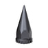 10548CB by UNITED PACIFIC - Wheel Lug Nut cover Set - 33mm X 4-3/4" Matte Black, Spike Thread-On, Flange Style
