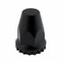 10552B by UNITED PACIFIC - Wheel Lug Nut Cover - 33mm x 2 3/4", Black, with Flange, Thread-On