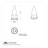 10569CB by UNITED PACIFIC - Wheel Lug Nut Cover Set - 33mm x 4- 3/4", Chrome, Super Spike, Thread-On