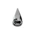 10569 by UNITED PACIFIC - Wheel Lug Nut Cover Set - Chrome, Spike, Flanged