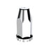United Pacific 10572B Wheel Lug Nut Cover Wheel Lug Nut Cover - 33mm x 4", Chrome, Plastic, Extra Tall, with Flange,