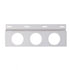 10640 by UNITED PACIFIC - Mud Flap Bracket - Top, Stainless, Three 4" Light Cut-Out