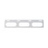 10657 by UNITED PACIFIC - Mud Flap Bracket - Top, Stainless, 3 Oval Light Cut-Out