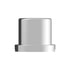 10757CB by UNITED PACIFIC - Wheel Lug Nut Cover - 15/16" x 1-3/16" Chrome Flat Top, Push-On Style