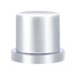10758B by UNITED PACIFIC - Wheel Lug Nut Cover - 1 1/8" x 1.5", Chrome, Plastic, Flat Top, Push-On