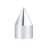 10761 by UNITED PACIFIC - Wheel Lug Nut Cover Set - 1/2" x 1 7/16", Chrome, Plastic, Spike, Push-On Style