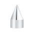 10765B by UNITED PACIFIC - Wheel Lug Nut Cover - 3/4" x 1 7/8", Chrome, Plastic, Spike, Push-On