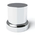 10772CB by UNITED PACIFIC - Wheel Lug Nut Cover Set - 33mm X 2", Chrome, Plastic, Flat Top, with Flange, Push-On