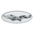 10964 by UNITED PACIFIC - Emblem - Chrome, Oval, 3D Eagle