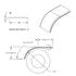 11026 by UNITED PACIFIC - 60" 430 Stainless Steel SE Series Smooth Half Fender, Pair, 16 GA