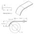 11028 by UNITED PACIFIC - 80" 430 Stainless Steel SE Series Smooth Half Fender, Pair, 16 GA