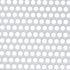 21063 by UNITED PACIFIC - Grille Mesh - 430 Stainless Steel, with Extended Hood-Alternating Round Holes, for Peterbilt 379