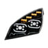 United Pacific 35727 Headlight Assembly Headlight Assembly - Driver Side, Black, 10 LED, Projector, with LED Sequential, for