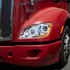35745 by UNITED PACIFIC - 10 LED Chrome Headlight with Halo Position Light for 2012-2021 Peterbilt 579 - Driver Side