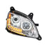 35746 by UNITED PACIFIC - 10 LED Chrome Headlight with Halo Position Light for 2012-2021 Peterbilt 579 - Passenger Side
