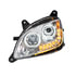 35745 by UNITED PACIFIC - 10 LED Chrome Headlight with Halo Position Light for 2012-2021 Peterbilt 579 - Driver Side