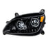 35747 by UNITED PACIFIC - Headlight Assembly - Driver Side (LH), Black Housing, LED, with Sequential Signal Light