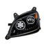 35747 by UNITED PACIFIC - Headlight Assembly - Driver Side (LH), Black Housing, LED, with Sequential Signal Light
