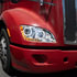 35746 by UNITED PACIFIC - 10 LED Chrome Headlight with Halo Position Light for 2012-2021 Peterbilt 579 - Passenger Side