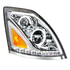35754 by UNITED PACIFIC - Chrome LED Headlight for 2013-2017 Volvo VN/VNL - Passenger Side