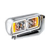 35776 by UNITED PACIFIC - 10 High Power LED Chrome Projection Headlight with Mounting Arm - Passenger Side