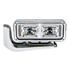 35775 by UNITED PACIFIC - 10 High Power LED Chrome Projection Headlight with Mounting Arm - Driver Side