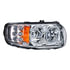 35785 by UNITED PACIFIC - Headlight Assembly - Passenger Side (RH), Chrome Housing, LED, with Halo