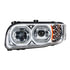35784 by UNITED PACIFIC - High Power LED Chrome Headlight with Halo Light for 2008-2024 Peterbilt 389 - Driver Side