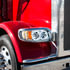 35784 by UNITED PACIFIC - High Power LED Chrome Headlight with Halo Light for 2008-2024 Peterbilt 389 - Driver Side
