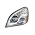 35790 by UNITED PACIFIC - High Power LED Chrome Headlight with Turn Signal/ DRL for 2008-2017 FL Cascadia - Driver Side